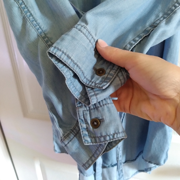 Adorable Denim Mini Dress - Picture 6 of 6